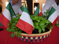 Italian Flags Basil Center Piece